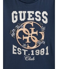 GUESS KIDS Tricou cu m&acirc;necă scurtă, imprimeu și broderie albastru secret - Tricou copil - 3