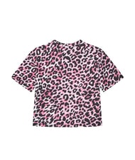 GUESS KIDS Tricou cu m&acirc;necă scurtă pentru fete combinație roz leopard - Tricou copil - 2