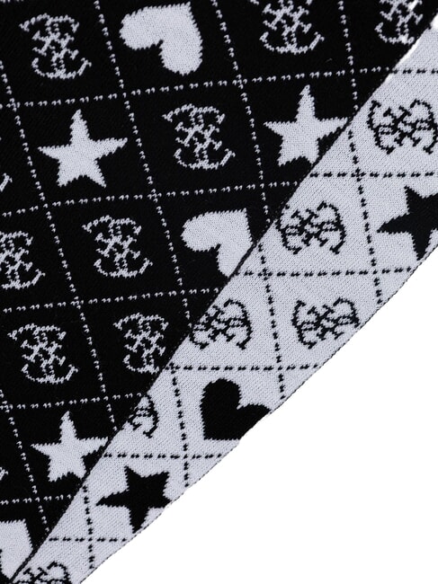 KIDS Set pălărie și eșarfă 4 g jacquard negru - Pălărie pentru copii