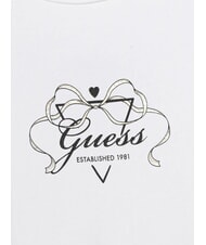 GUESS KIDS Tricou cu m&acirc;necă scurtă pentru fete alb purpuriu - Tricou copil - 3