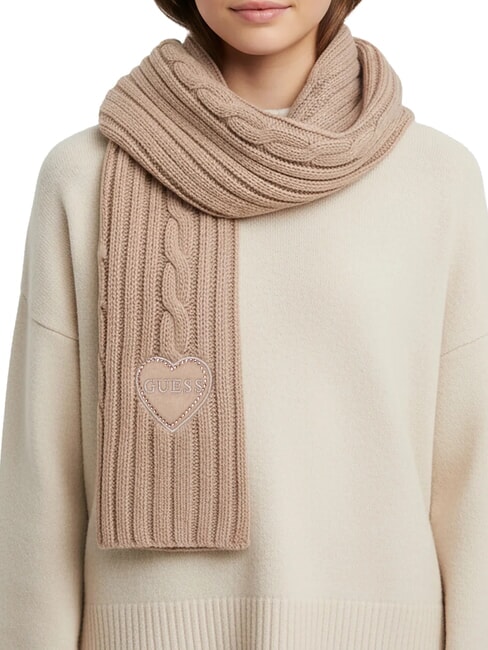 KIDS Eșarfă pentru fetiță cu inimă umbră de piele - Eșarfă pentru copii