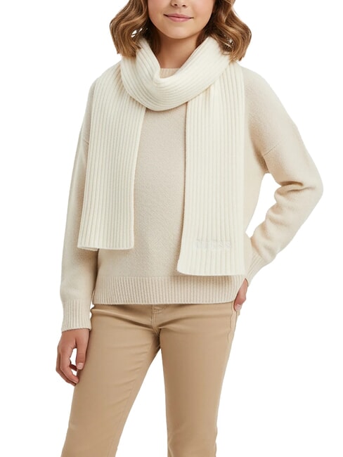 KIDS Eșarfă cu nervuri cremwhi - Eșarfă pentru copii