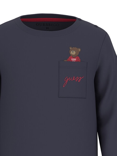 KIDS Tricou cu m&acirc;necă lungă și buzunar smartblue - Tricou copil