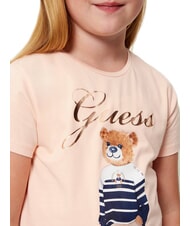 GUESS KIDS Tricou imprimat roz fericit - Tricou copil - 3