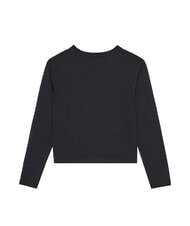 GUESS KIDS Tricou cu m&acirc;necă lungă și ursuleț de pluș - Tricou copil