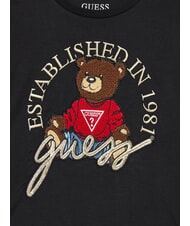 GUESS KIDS Tricou cu m&acirc;necă lungă și ursuleț de pluș jetbla - Tricou copil - 3