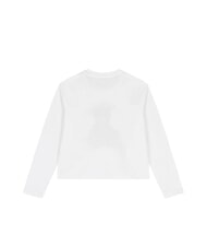 GUESS KIDS Tricou cu m&acirc;necă lungă și ursuleț de pluș - Tricou copil
