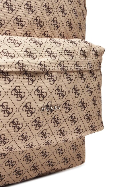 GIRL Rucsac din material textil cu logo 4g aop bej alb - Genți femei