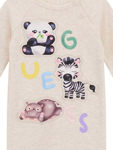 KIDS MINI ME Salopetă din bumbac cu imprimeu animal lighoah - Salopete și ținute pentru bebeluși