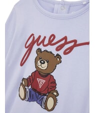 GUESS KIDS MINI ME Salopă pentru bebeluși din bumbac cerul arctic - Salopete și ținute pentru bebeluși - 3