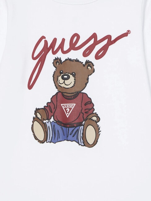 KIDS MINI ME Salopă pentru bebeluși din bumbac alb purpuriu - Salopete și ținute pentru bebeluși