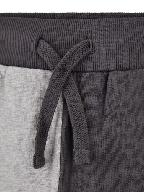 KIDS MINI ME set trening cu glugă și pantaloni combinație de nuanțe de gri - Salopete și ținute pentru bebeluși