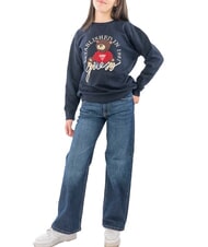 GUESS KIDS ACTIVE Hanorac cu guler rotund pentru fete smartblue - Hanorac pentru bebeluși - 5