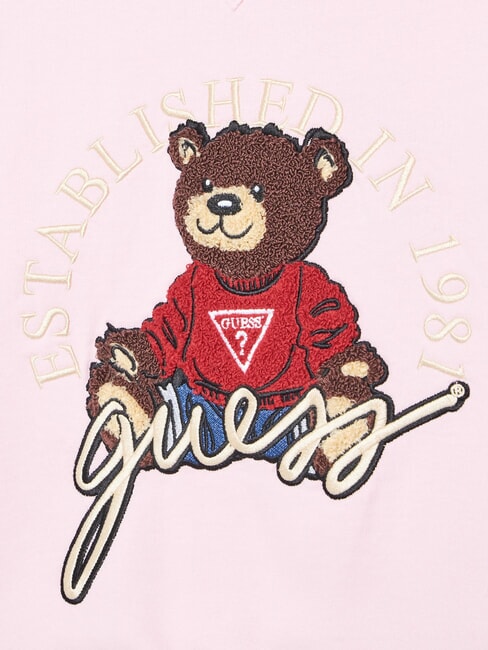 KIDS ACTIVE Hanorac cu guler rotund pentru fete roz vată de zahăr - Hanorac pentru bebeluși