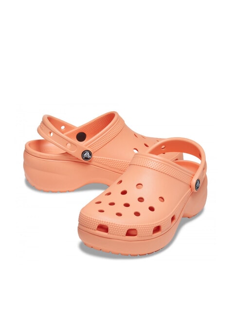 CLASSIC PLATFORM CLOG W Sandale sabot papaya - Pantofi femei