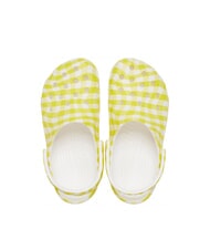 CROCS CLASSIC GINGHAM Papuci sabot imprimați pentru femei crin de ovăz - Pantofi femei - 3