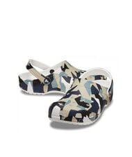CROCS GEO CAMO Papuci sabot unisex cu imprimeu alb / multiplu - Pantofi unisex - 6