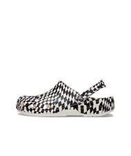 CROCS CLASSIC WARPED Papuci sabot unisex cu imprimeu alb negru - Pantofi unisex - 4