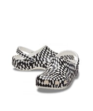CROCS CLASSIC WARPED Papuci sabot unisex cu imprimeu alb negru - Pantofi unisex - 6
