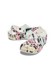 CROCS CLASSIC TIEDYE Papuci sabot pentru femei cu imprimeu multicolor/alb - Pantofi femei - 5