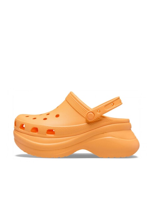 CLASSIC BAE Papuci sabot groși portocală - Pantofi femei