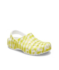 CROCS CLASSIC GINGHAM Papuci sabot imprimați pentru femei crin de ovăz - Pantofi femei - 2