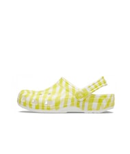 CROCS CLASSIC GINGHAM Papuci sabot imprimați pentru femei crin de ovăz - Pantofi femei - 4