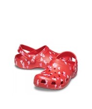 CROCS CLASSIC VDAY KIDS Papuci de casă pentru fete roșu-cireș - Pantofi pentru bebeluși - 6