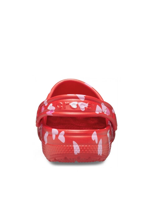 CLASSIC VDAY Papuci de damă cu saboți roșu-cireș - Pantofi unisex