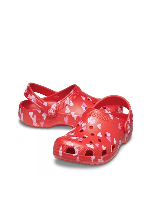 CLASSIC VDAY Papuci de damă cu saboți roșu-cireș - Pantofi unisex