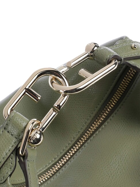 TONIE Geantă mică din piele cu curea de umăr avocado - Genți femei