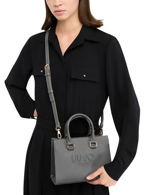 HALONA Geantă mini cu curea de umăr antracit - Genți femei