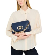 LIUJO LAPUFFY Geantă de umăr cu m&acirc;ner de lanț rochie albastra - Genți femei - 5