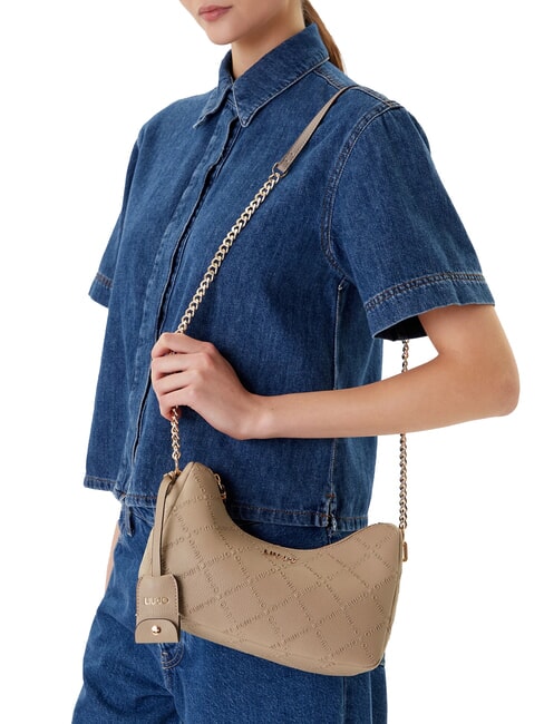 EVRIM Geantă de umăr taupe de deșert - Genți femei