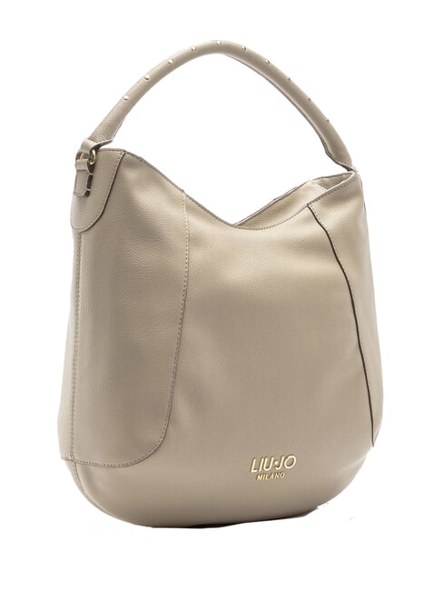 EVRIM Geantă de umăr Hobo taupe de deșert - Genți femei