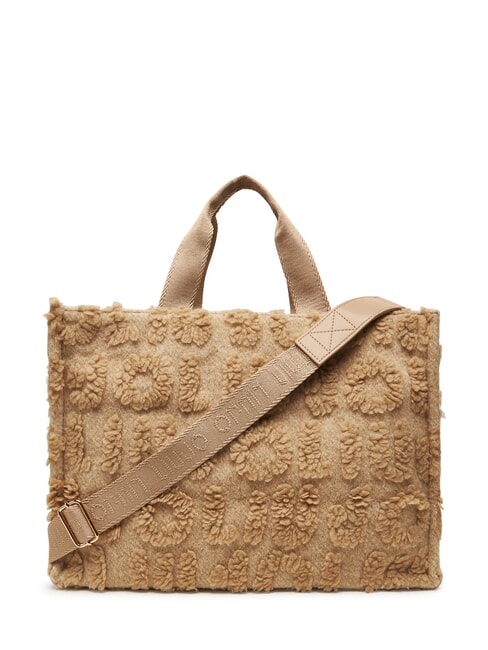 WOOL Geantă de m&acirc;nă, cu curea de umăr lapte de ovăz - Genți femei