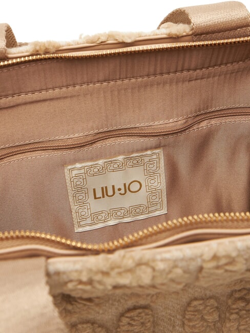 WOOL Geantă de m&acirc;nă, cu curea de umăr lapte de ovăz - Genți femei