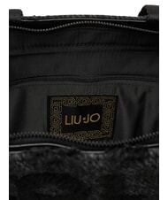 LIUJO WOOL Geantă de m&acirc;nă, cu curea de umăr BLACK - Genți femei - 4