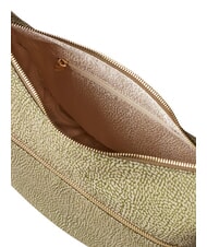 BORBONESE LUNA BAG SMALL ECO LINE Geantă LUNA Hobo, Mic măslin - Genți femei - 5