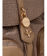 BORBONESE POCHE Rucsac cu buzunare nisip - Genți femei - 4