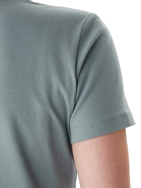 CAMELIA TRIANGLE Tricou cu m&acirc;necă scurtă, imprimeu și aplicații gri metalic greu - tricou