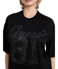 GUESS BELT WRAPPED Tricou cu m&acirc;necă scurtă, croială supradimensionată jetbla - tricou - 3