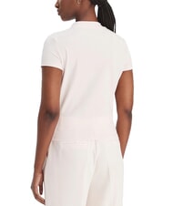 GUESS MOCK NECK ALL OVER 4G Tricou slim fit cu strasuri roz delicat - tricou - 2