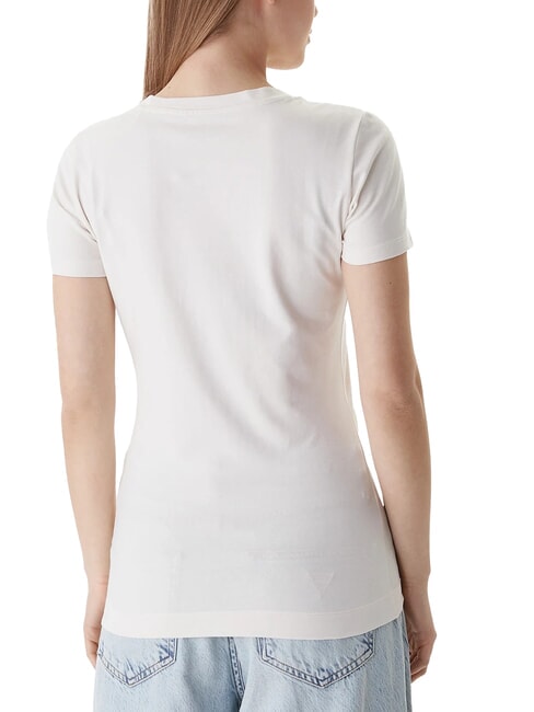 CAMELIA TRIANGLE Tricou cu m&acirc;necă scurtă, imprimeu și aplicații cremwhi - tricou