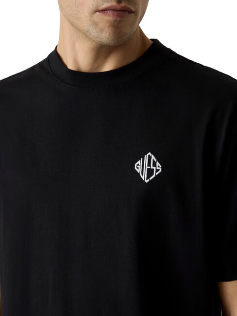 DIAMANTE LOGO Tricou supradimensionat cu m&acirc;necă scurtă jetbla - tricou