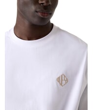 GUESS DIAMANTE LOGO Tricou supradimensionat cu m&acirc;necă scurtă alb purpuriu - tricou - 3