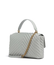 PINKO CLASSIC LADY LOVE BAG geanta chevron gri perlat-auriu antic - Genți femei - 2