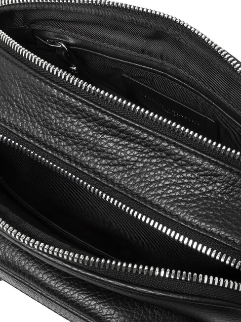 CARRE Geantă de umăr din piele cu curea de umăr negru - Genți femei