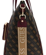 GUESS LATONA Geantă de weekend cu curea de umăr maro - Genți femei - 3