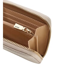 GUESS LAUREL 2 Portofel mediu cu imprimeu saffiano taupe - Portofele femei - 2